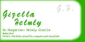 gizella helmly business card